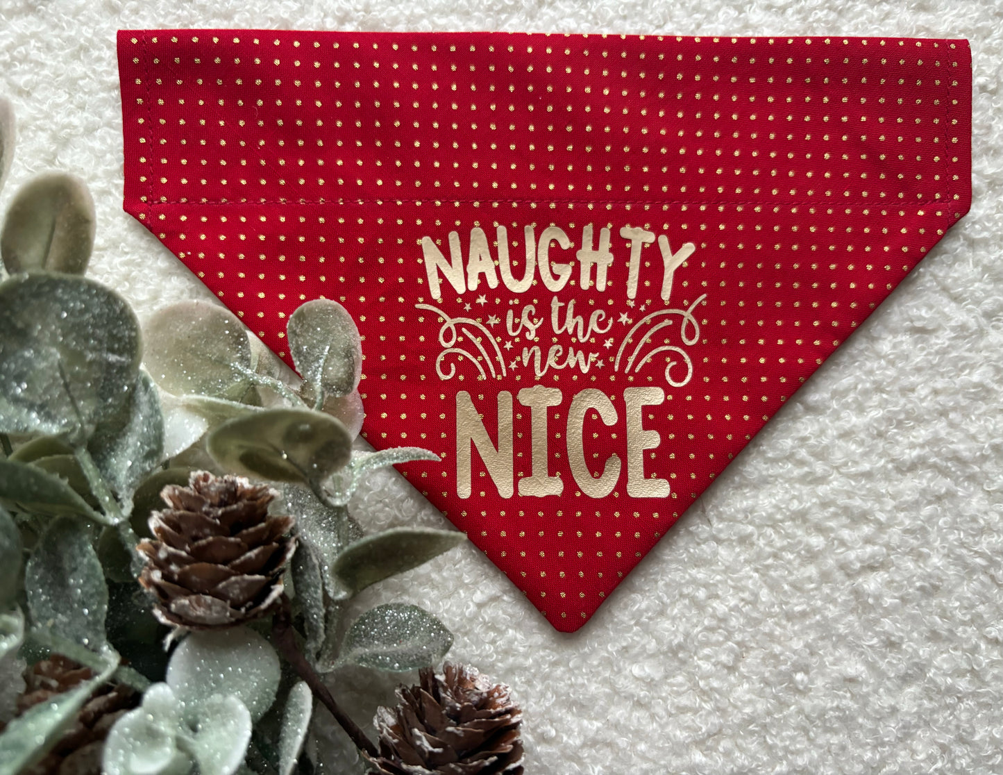 ‘Naughty Is The New Nice’ Pet Bandana