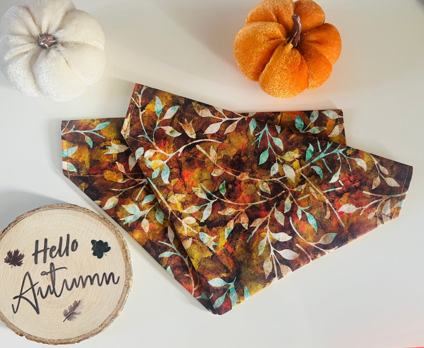 ‘Autumn Leaves’ Pet Bandana