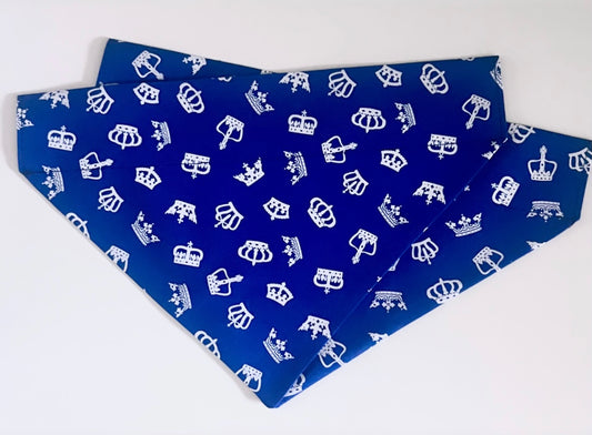 ‘Royal Pup’ (Blue)Pet Bandana